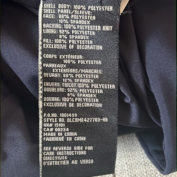 1 Madison Expedition The Heritage Collection Blue Puffer Coat Size Large - Picture 7 of 7